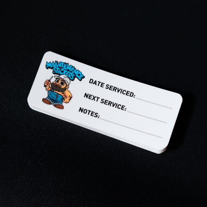 Maintenance Stickers Australia | Custom Labels – Sticky Boy